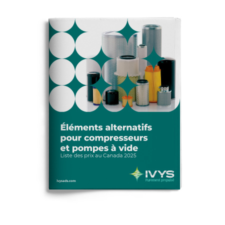 IVYS Éléments alternatifs pour compresseurs et pompes à vide Liste de Prix
